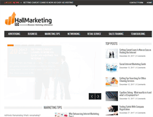 Tablet Screenshot of hallmarketingllc.com